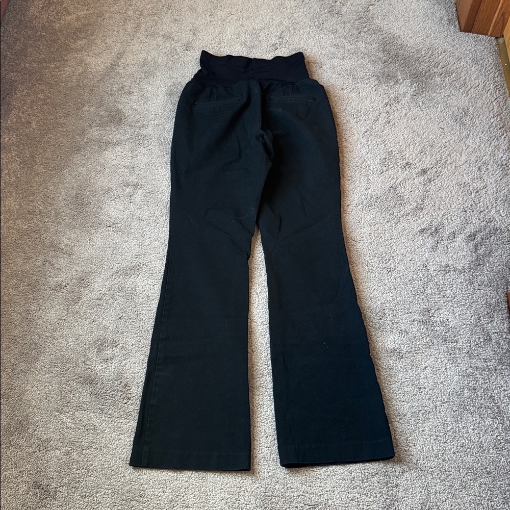 Old Navy Black Full Panel Pixie Flare Maternity P… - image 5